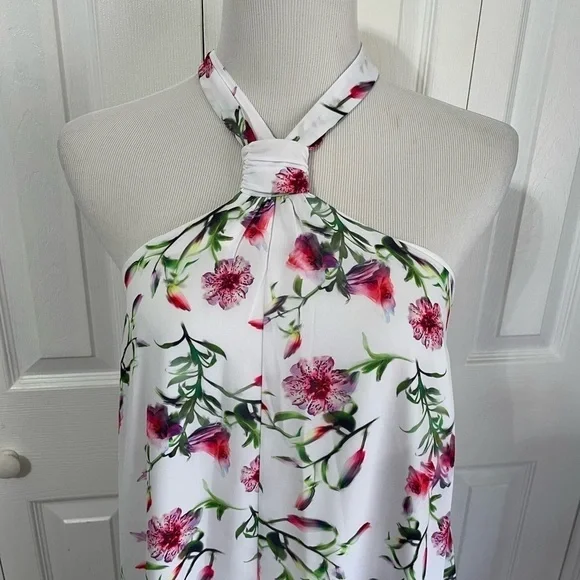 INC Women’s Printed Halter Neck Floral Midi Dress size Medium NWT - Picture 7 of 10